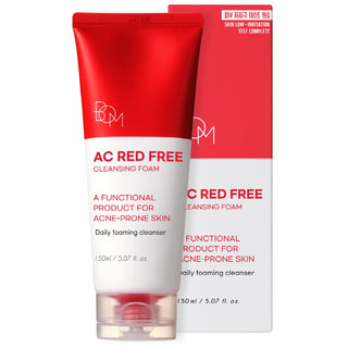 BOM AC RED FREE CLEANSING FOAM - Valomosios putos