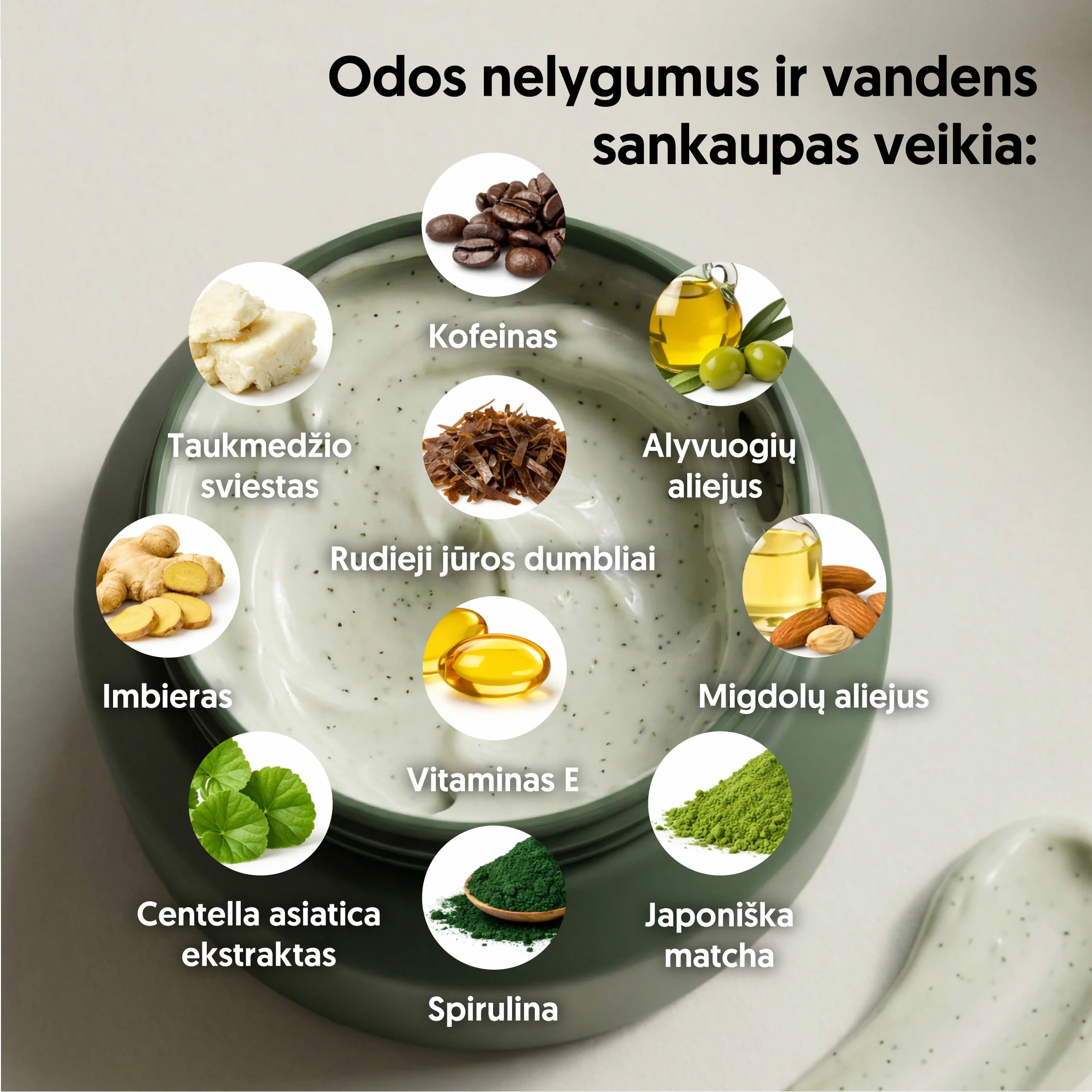 EVERJUNO Firming Cream - kūno kremas su matcha