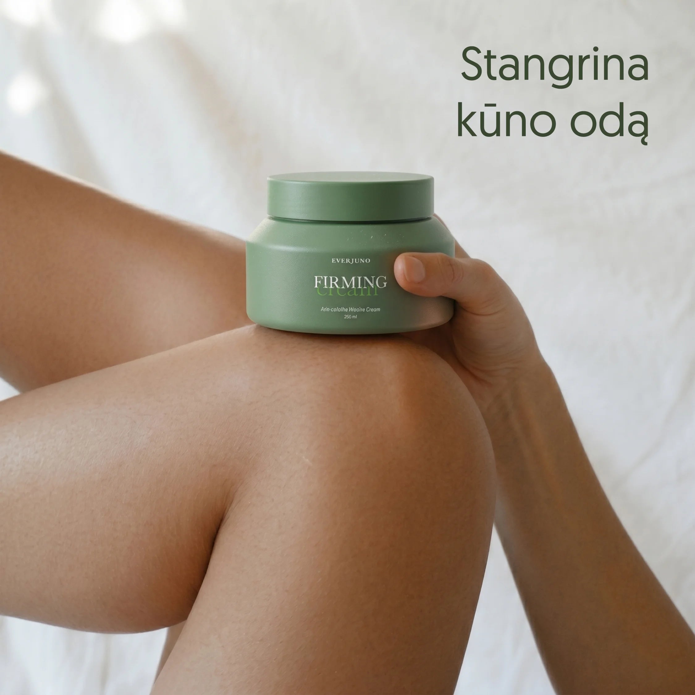EVERJUNO Firming Cream - kūno kremas su matcha