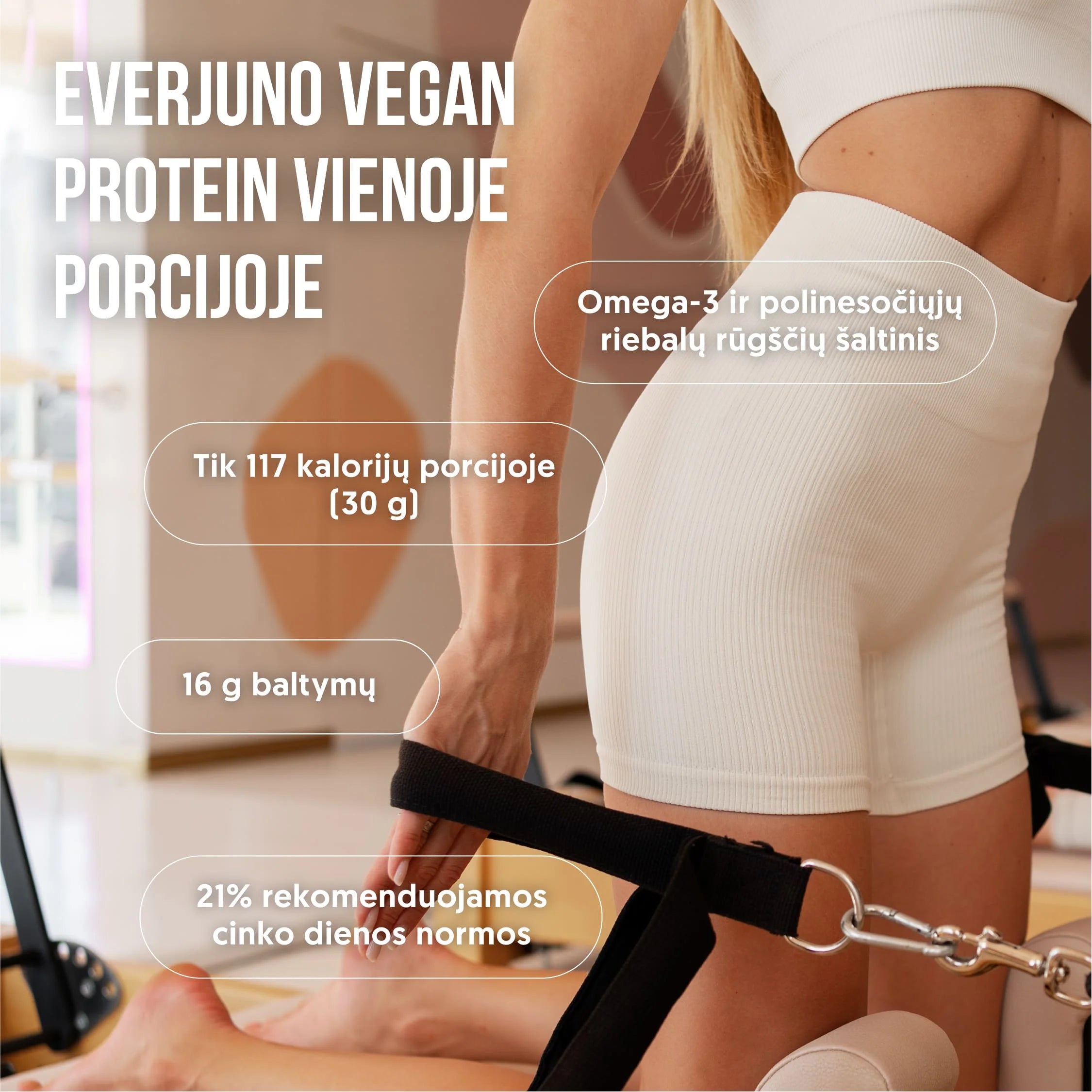 EVERJUNO Vegan Protein Banana - Ekologiški baltymai
