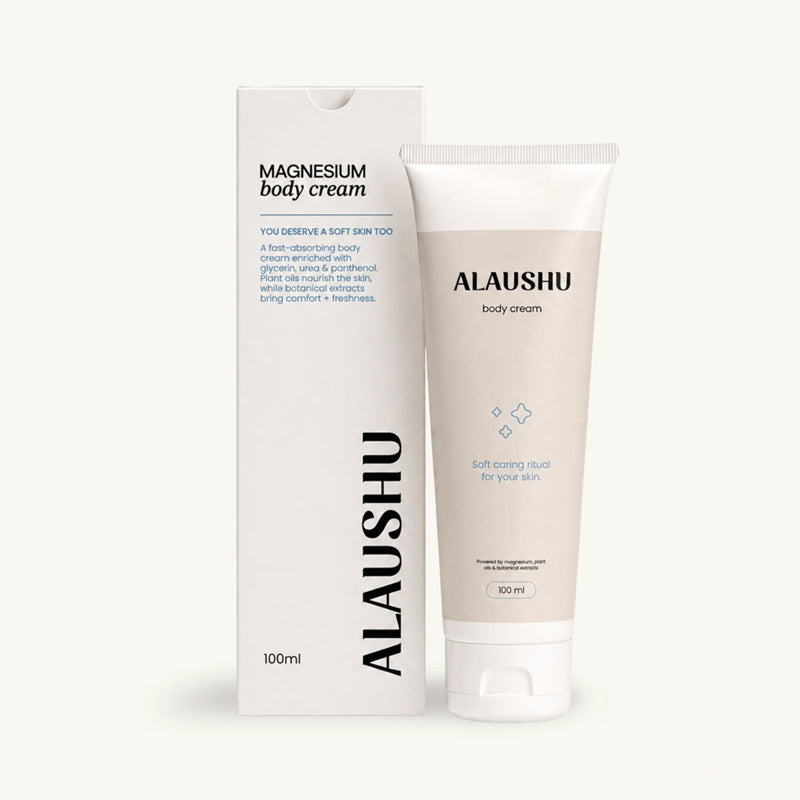 ALAUSHU Magnesium Cream – kūno kremas su magnio druskomis