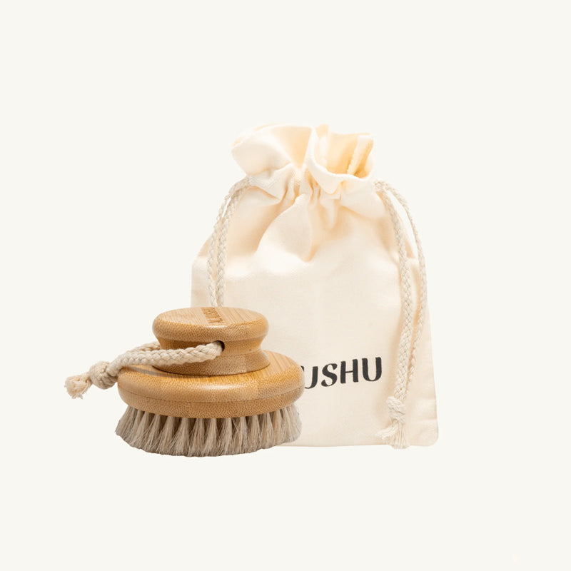 ALAUSHU Self-Care Ritual Body Brush – švelnus kūno šepetys sausam masažui