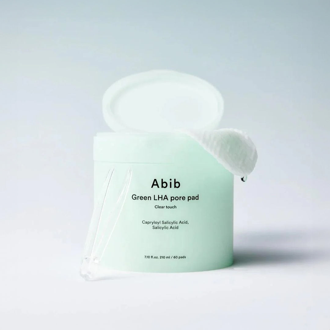 ABIB Green LHA Pore Pad Clear Touch - valomieji diskeliai