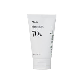 Anua Heartleaf 70% Soothing Cream - raminantis veido kremas