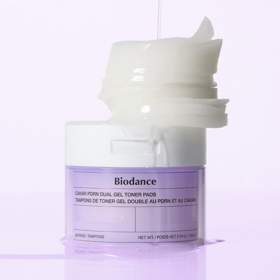 BIODANCE Caviar PDRN Dual Gel Toner Pads - geliniai toniko diskeliai