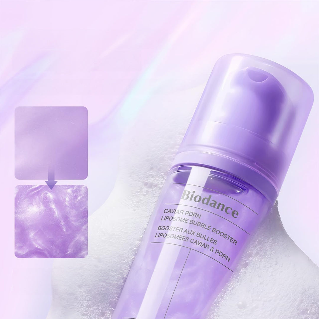 BIODANCE Caviar PDRN Liposome Bubble Booster - putojanti veido esencija