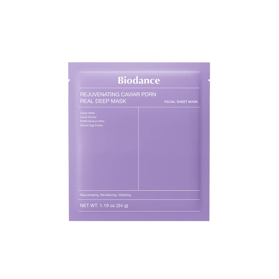 BIODANCE Rejuvenating Caviar PDRN Real Deep Mask - intensyviai atstatanti veido kaukė