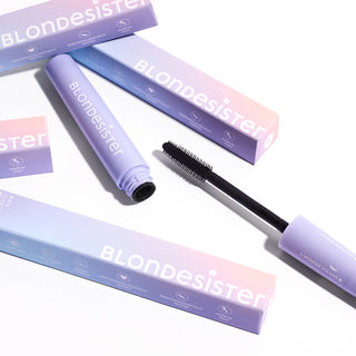 BLONDESISTER 4 in 1 Click&Turn - juodas blakstienų tušas