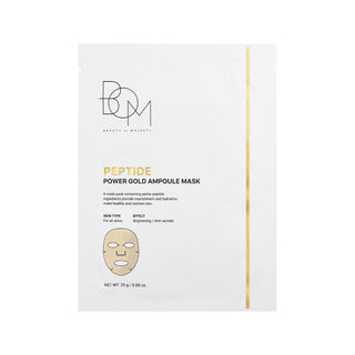 🎁 BOM Peptide Power Gold Ampoule Mask - lakštinė veido kaukė (100% off)
