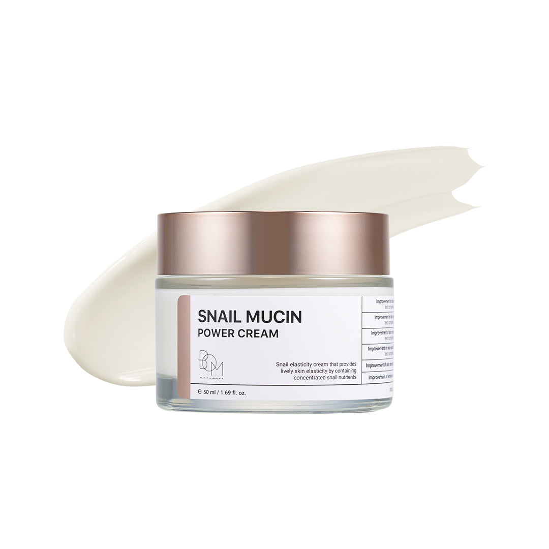 BOM Snail Mucin Power Cream - intensyviai drėkinantis ir stangrinantis veido kremas