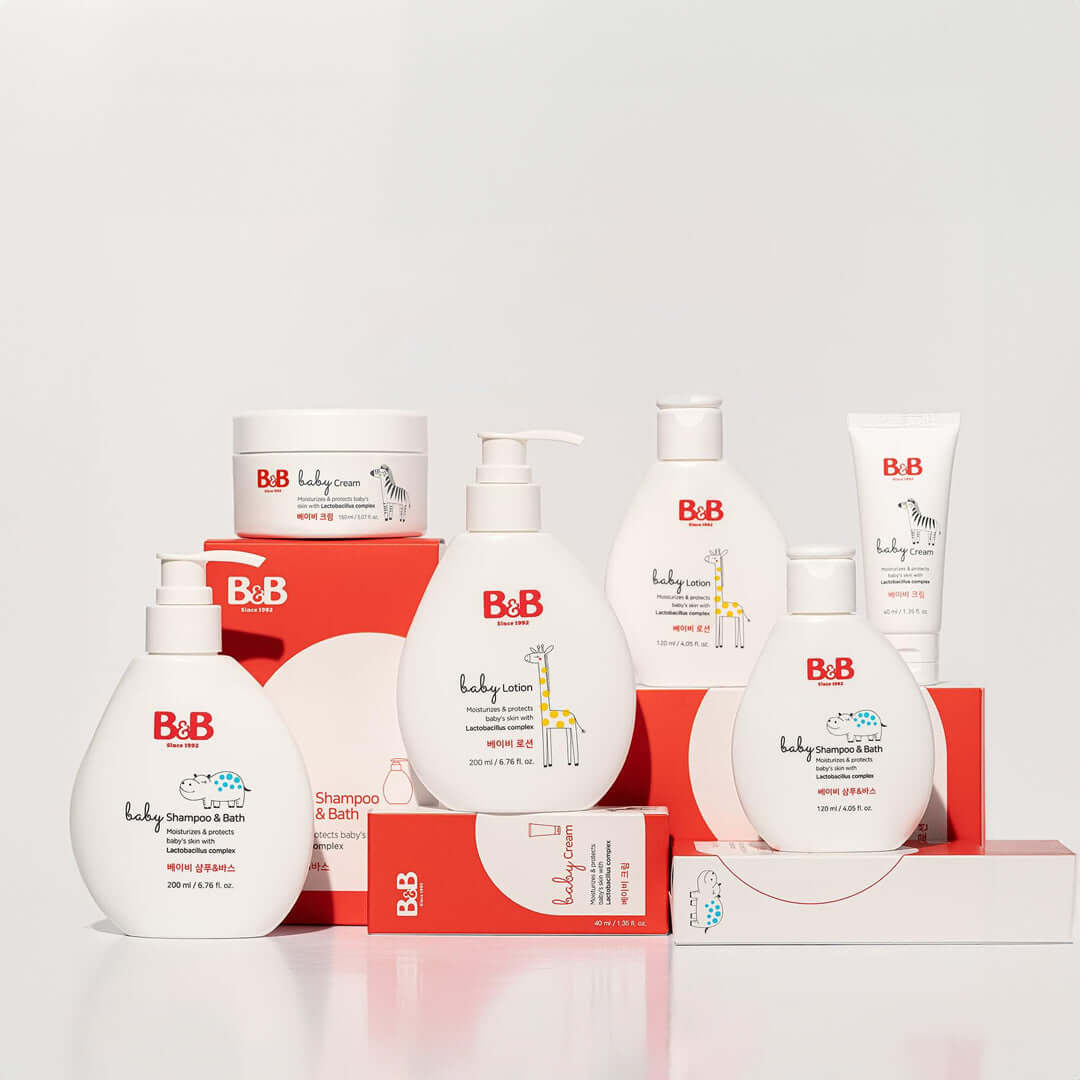 B&B Baby Shampoo & Bath - šampūnas ir prausiklis kūdikiams