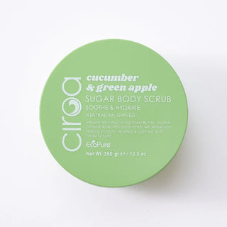 CIROA Cucumber & Apple - kūno šveitiklis 350g