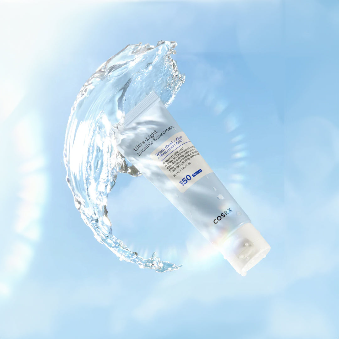 COSRX Ultra Light Invisible Sunscreen SPF50+PA++++ - lengvas apsauginis veido kremas nuo saulės