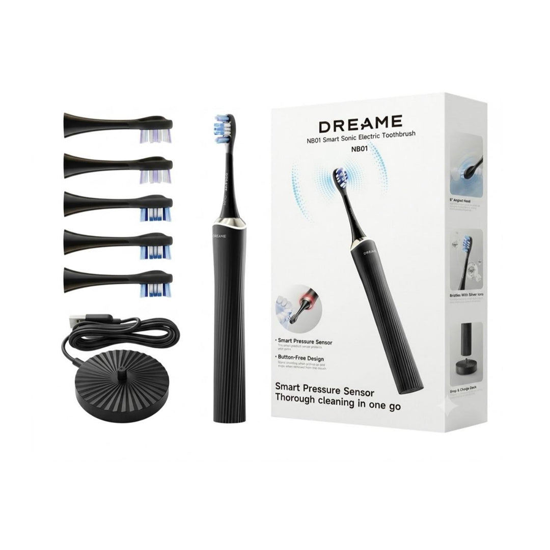 DREAME NB01 garsinio elektrinio dantų šepetėlio rinkinys, juodas