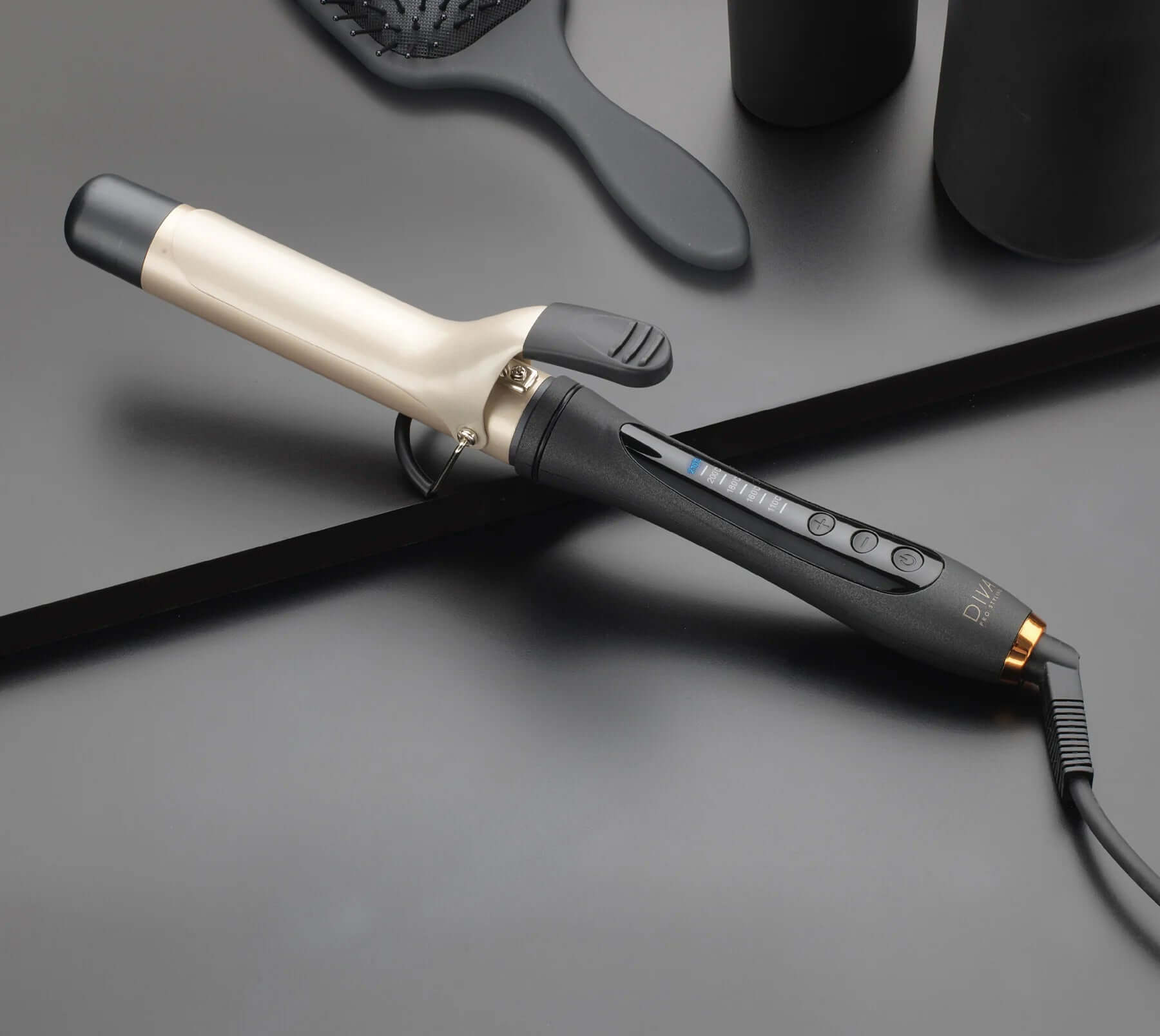 DIVA Pro Styling Digital Tongs - plaukų garbanojimo žnyplės