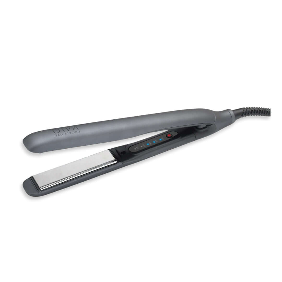 DIVA Pro Styling Precious Metals Professional - plaukų tiesintuvas, pilka spalva