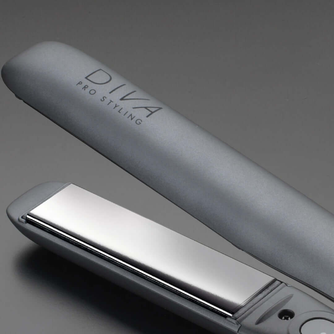 DIVA Pro Styling Precious Metals Professional - plaukų tiesintuvas, pilka spalva