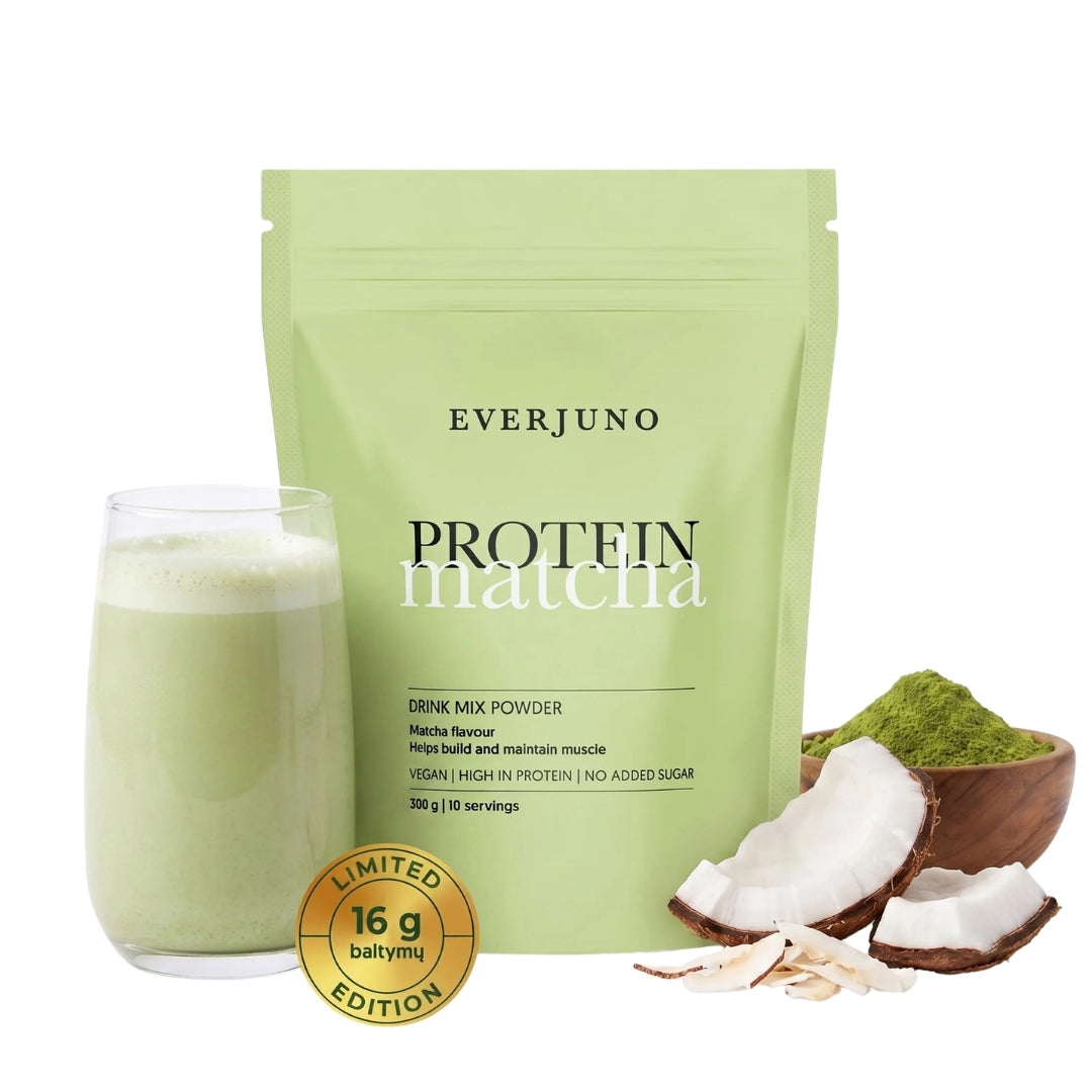 EVERJUNO Vegan Protein Matcha - Baltymai