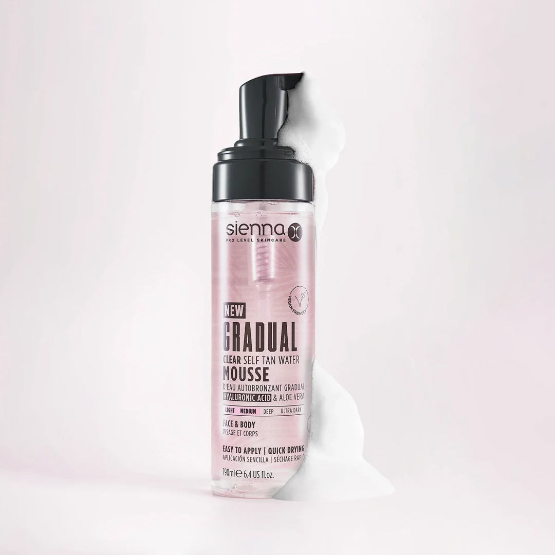 SIENNA X Gradual Tan Water Mousse - savaiminio įdegio putos