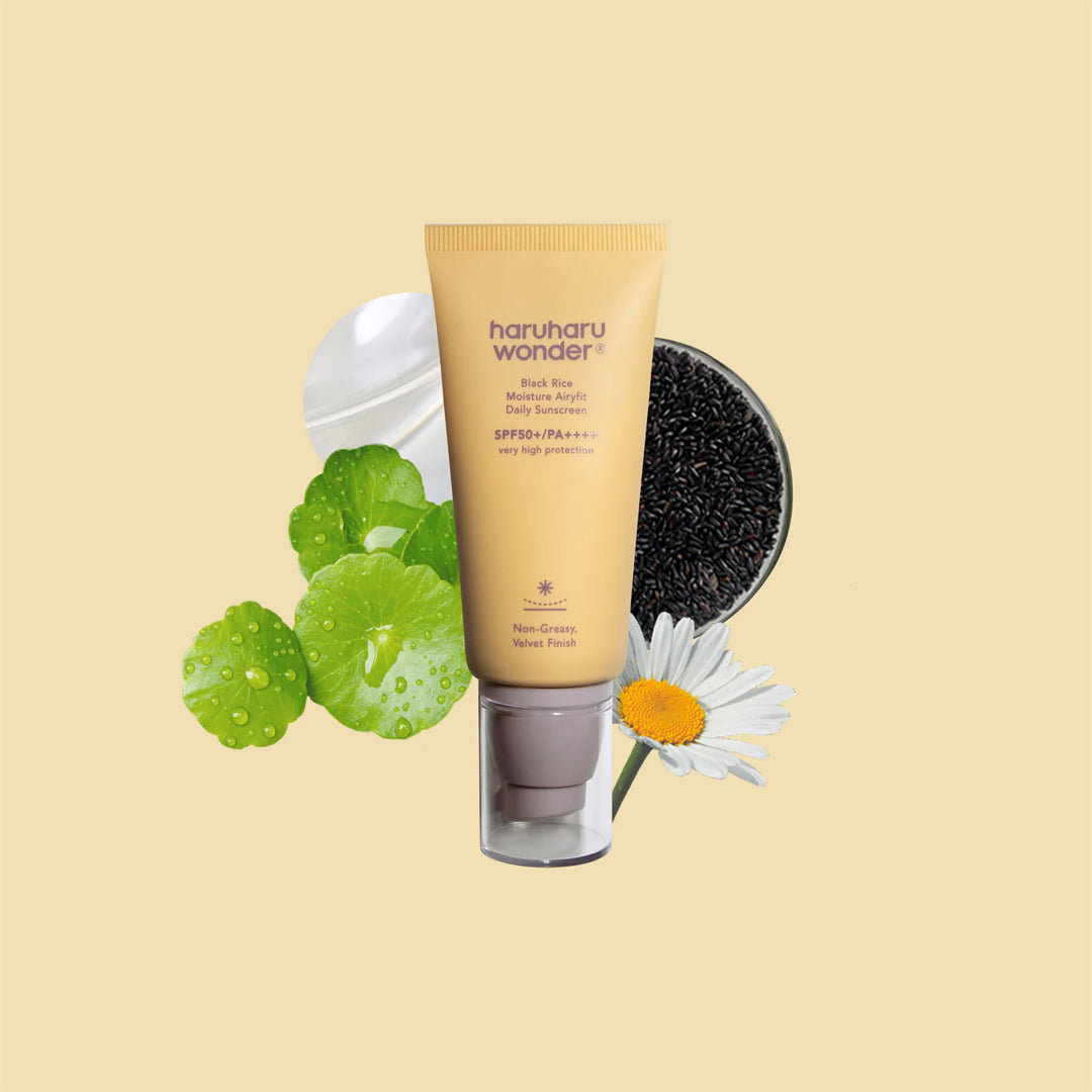 HARUHARU WONDER Black Rice Moisture Airyfit Daily Sunscreen SPF50+ PA++++ - drėkinamasis kremas nuo saulės