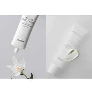 HEIMISH Moringa Ceramide Hyaluronic Hydrating Watery Sunscreen SPF50 PA++++ - apsauginis kremas nuo saulės