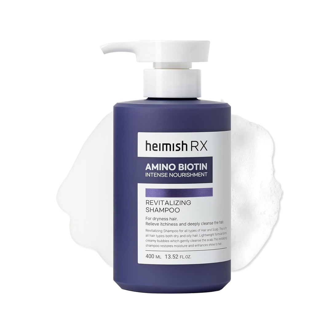 HEIMISH RX Amino Biotin Revitalizing - atkuriamasis ir apimties suteikiantis šampūnas