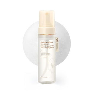 HEVEBLUE Salmon Caring Centella Bubble Cleanser - valomosios veido putos