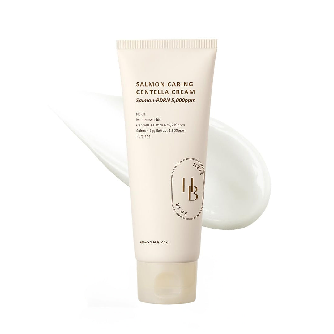 HEVEBLUE Salmon Caring Centella Cream - veido kremas