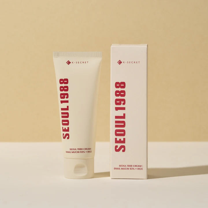 K-SECRET Seoul 1988 Snail Mucin 93% + Rice - raminamasis veido kremas