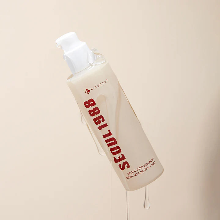 K-SECRET Seoul 1988 Snail Mucin 97% + Rice - raminamoji esencija su sraigių mucinu ir ryžiais