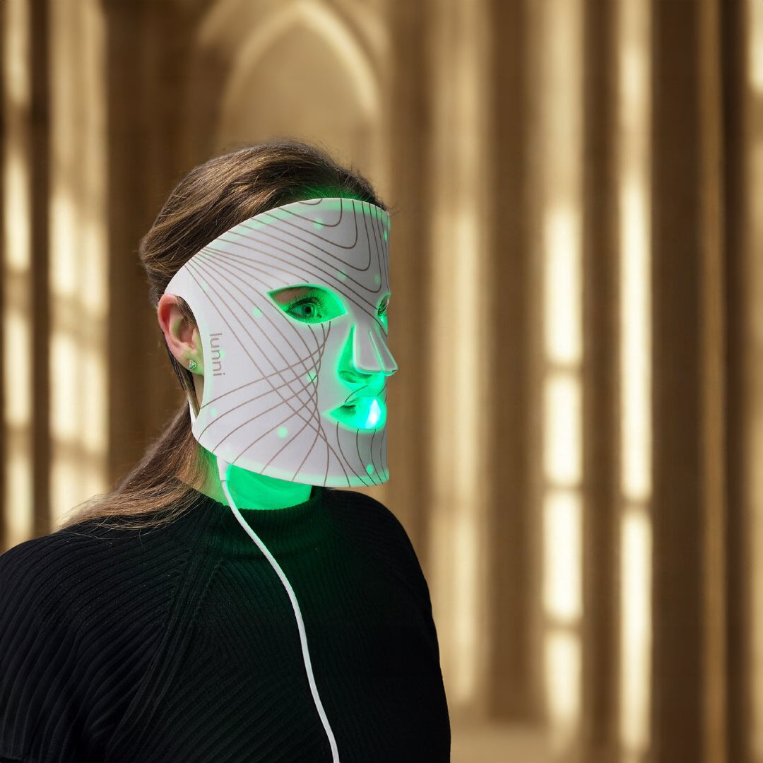 LUNNI Pro 2 - LED šviesos terapijos kaukė, balta