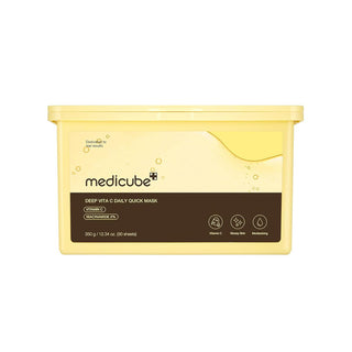 MEDICUBE Deep Vita C Daily Quick Mask - lakštinės veido kaukės, 30 vnt.