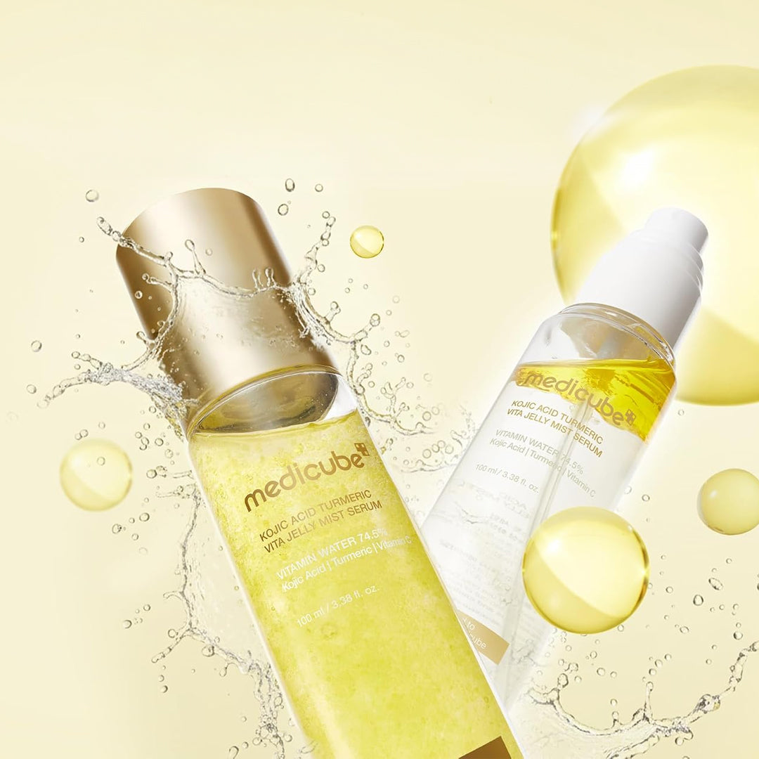MEDICUBE Kojic Acid Turmeric Vita Jelly Mist Serum - veido dulksna