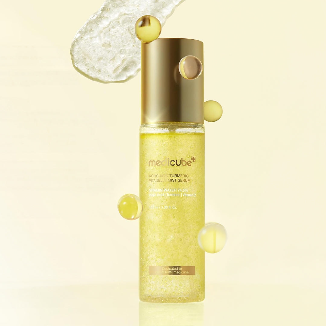 MEDICUBE Kojic Acid Turmeric Vita Jelly Mist Serum - veido dulksna