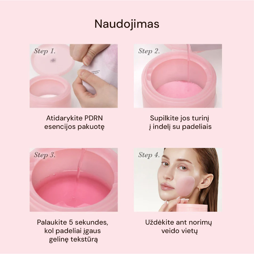 MEDICUBE PDRN Pink Toning Gel Toner Pad - tonizuojantys padeliai veidui