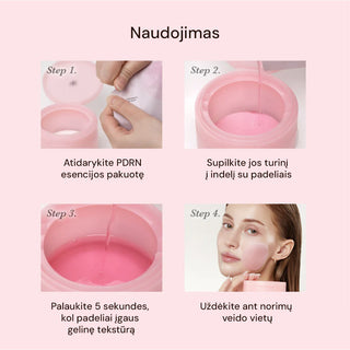 MEDICUBE PDRN Pink Toning Gel Toner Pad - tonizuojantys padeliai veidui
