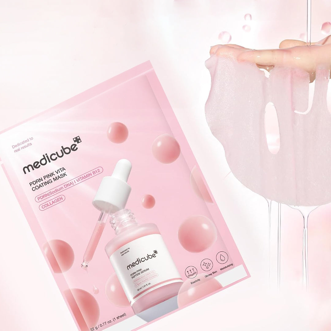 MEDICUBE PDRN Pink Vita Coating Mask - veido kaukė