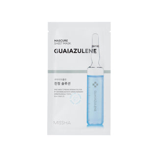 MISSHA Mascure Guaiazulene - lakštinė veido kaukė su guaiazulenu