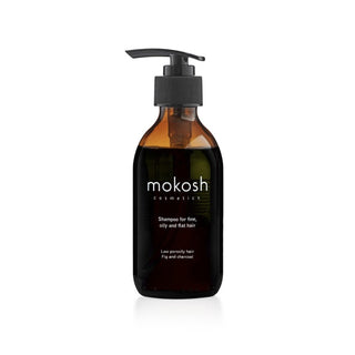 MOKOSH Fig & Charcoal - šampūnas ploniems ir besiriebaluojantiems plaukams