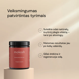 MOKOSH Orange & Cinnamon - savaiminio įdegio losjonas kūnui ir veidui