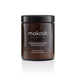 MOKOSH Sweet Cherry & Amber - kondicionierius/kaukė šiurkštiems, lūžinėjantiems ir garbanotiems plaukams