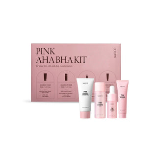 NACIFIC Pink AHA/BHA Kit - veido odos priežiūros mini rinkinys