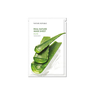 NATURE REPUBLIC Real Nature Aloe Mask Sheet - veido kaukė