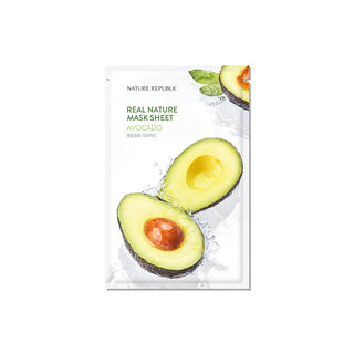 NATURE REPUBLIC Real Nature Avocado Mask Sheet - veido kaukė