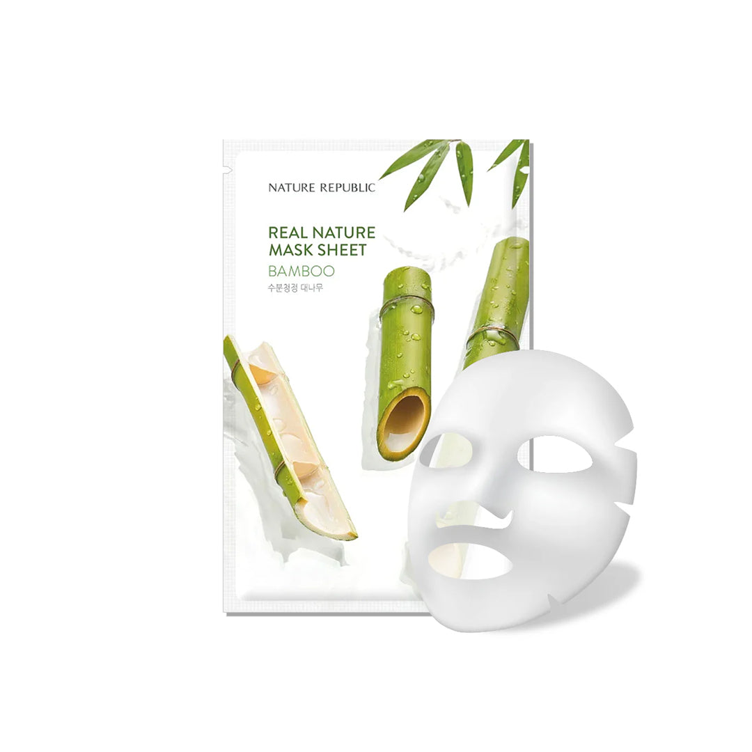 NATURE REPUBLIC Real Nature Bamboo Mask Sheet - veido kaukė