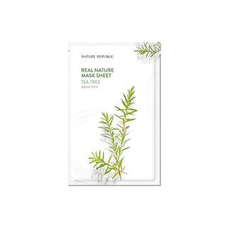 NATURE REPUBLIC Real Nature Tea Tree Mask Sheet - veido kaukė