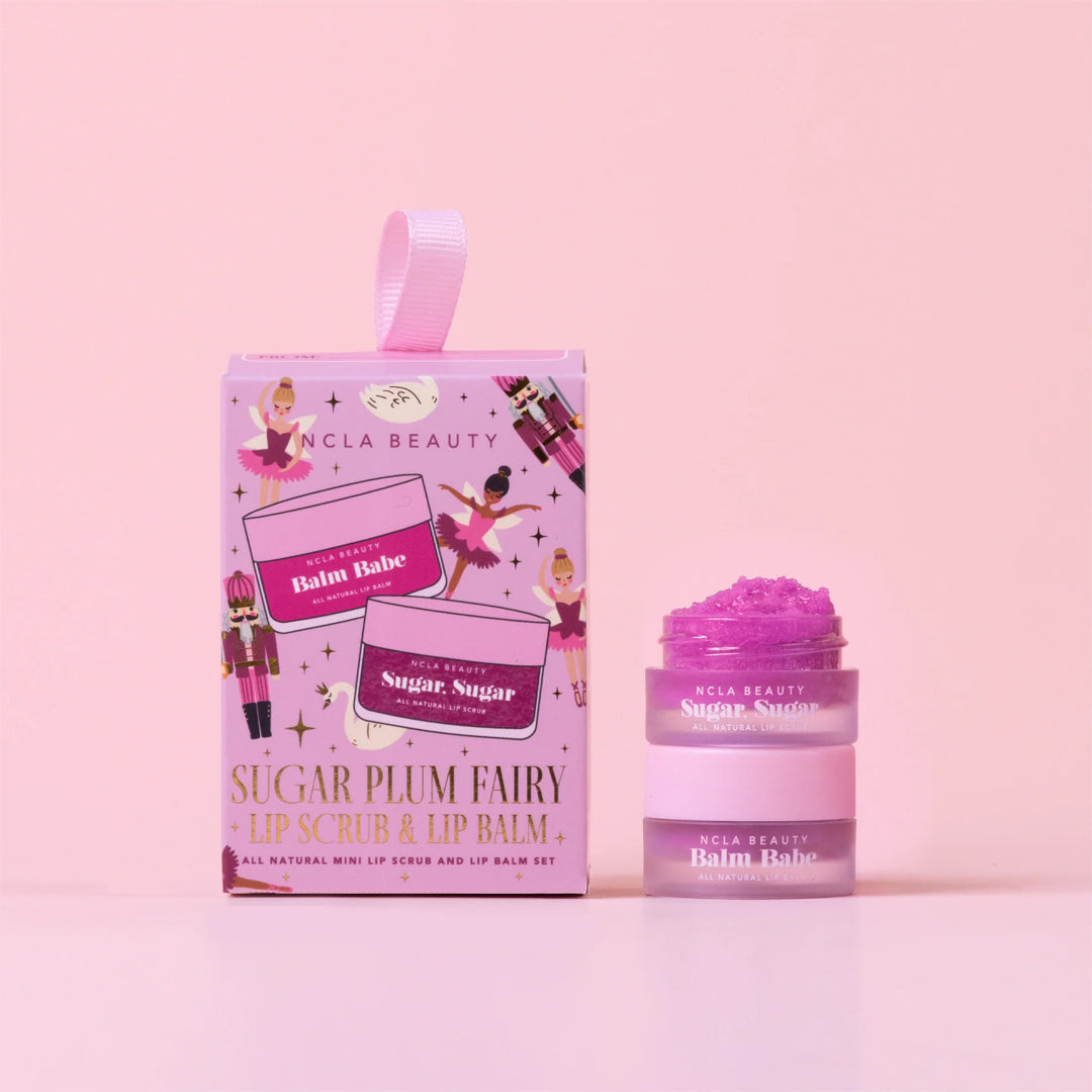 NCLA Beauty Sugar Plum Fairy Mini Ornament Lip Care Duo - rinkinys lūpoms