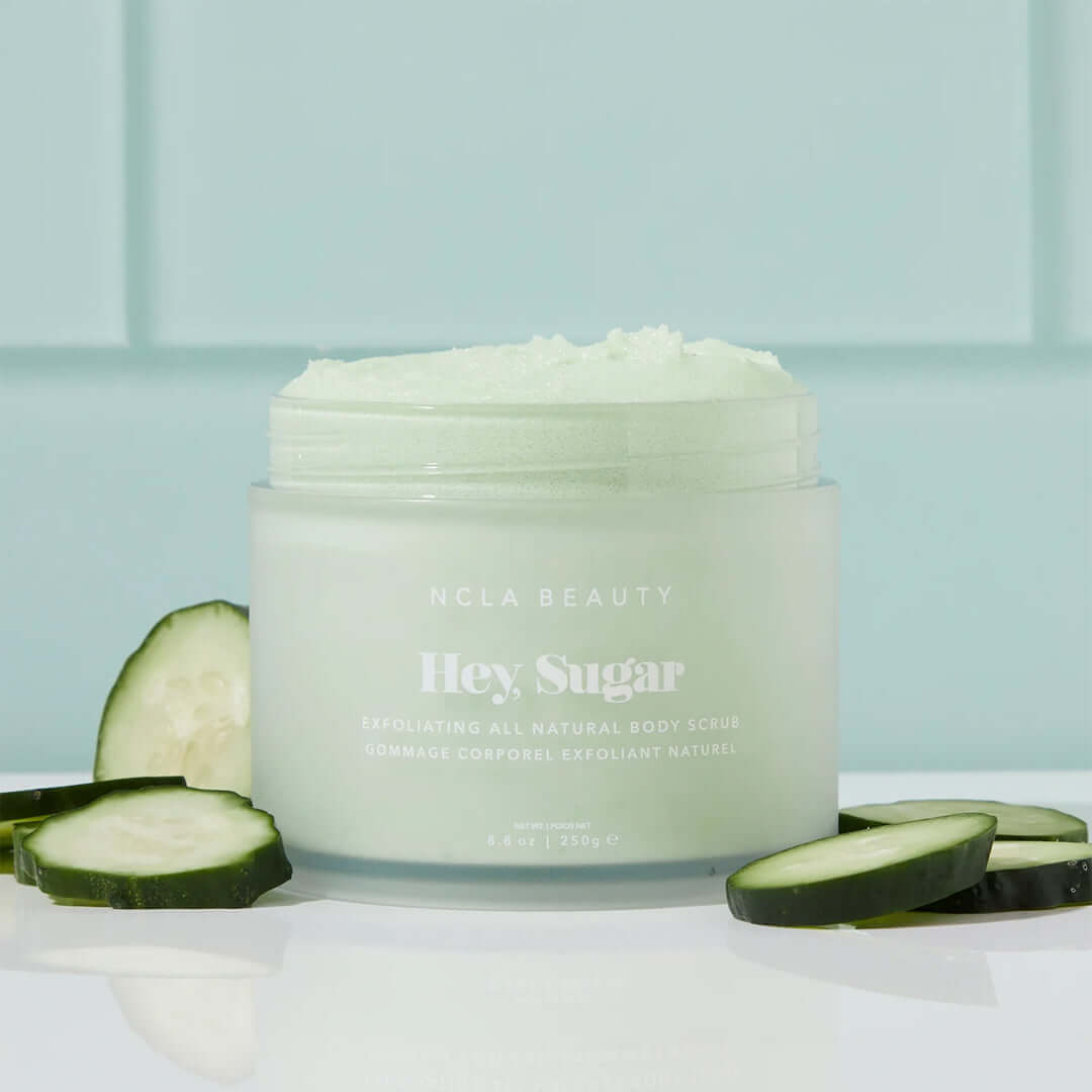 NCLA Beauty Hey, Sugar Cucumber - kūno šveitiklis