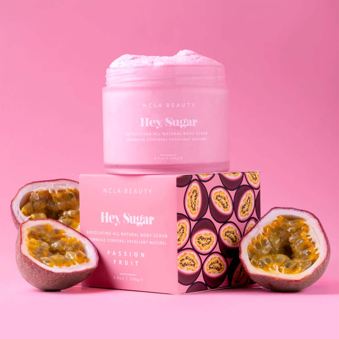 NCLA Beauty Hey, Sugar Passion Fruit - kūno šveitiklis