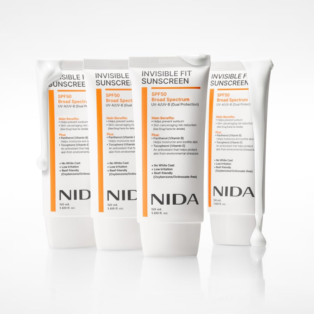 NIDA Invisible Fit Sun Cream - apsauginis kremas nuo saulės